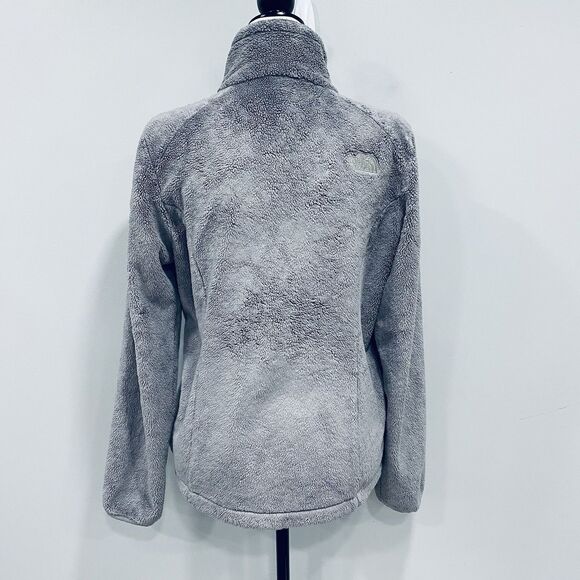 THE NORTH FACE M Gray Osito II Women Full Zip Fuzzy Soft High Pile Fleece Jacket - Picture 5 of 16